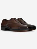 Lace-Up Toe Cap Derby Brown image