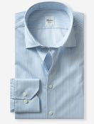 Regular Fit Striped Twill Shirt Blue image