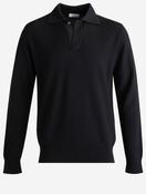 Knit Polo Black image