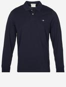 Regular Fit Long Sleeve Polo Shirt Evening Blue image