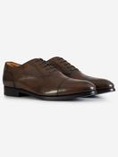 Oxford Toe Cap Shoe Chocolate Brown image