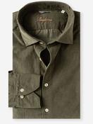Regular Fit Fine Cord Shirt Green image