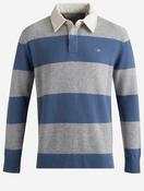 Barstriped Lambswool Rugby Shirt Grey image