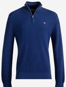 Cotton Half Zip Blue image