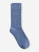 Rib Socks Denim Blue Melange image