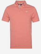 Tartan Pique Polo Pink Clay