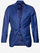 Half Lined Check Sports Jacket Blue