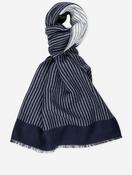 Wool and Cashmere Scarf Navy image