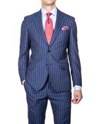 Inch Stripe Suit Blue image