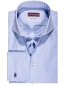 Slim Fit Double Cuff Shirt - Blue