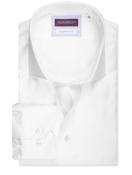 Classic Fit Thomas Mason Twill Single Cuff Shirt White image