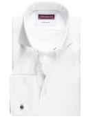 Twill Double Cuff Super Slim Fit Shirt White image