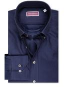 Waffle Pique Buttondown Shirt Navy image