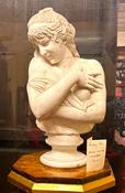 Vintage white marble bust.