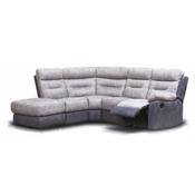 Dillon Fabric Recliner Corner Sofa RHF - Smoke/Grey image
