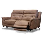 Pachino Fabric Electric 3 Seater – Brown image