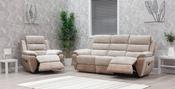 Durban Fabric  3+1+1 MANUAL Recliner Sofa - Bone/bisque image