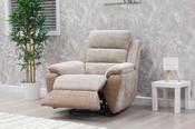 Durban Fabric MANUAL Recliner Sofa - Bone/bisque image