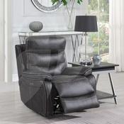 NOAH Lounge Tech Power Recliner Chair W/Power Headrest - Grey image