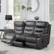 NOAH Lounge Tech Power Recliner 3 Seater Power Headrest - Grey image
