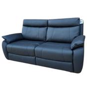 Decadence Leather 2 Seater Sofa - Black
