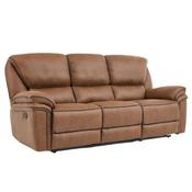 Edwardo 3 Seater Recliner Sofa - Tan