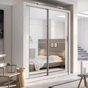 Cuba 2 Door Sliding Wardrobe 1.8m - White Sliderobes image