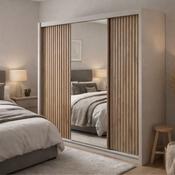 London 2.50m Sliding Wardrobe - Cashmere
