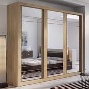 Boston 3 Door Sliding Wardrobe 2.5m - Shetland Oak  image