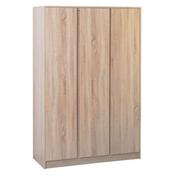 Malvern 3 Door Wardrobe 1.12m - Sonoma Oak image