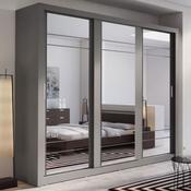 Boston 3 Door Sliding Wardrobe 2.5m - Grey  image