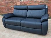 Decadence Leather Suite 2+2 - Black