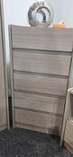 PARIS 5 DRAWER CHEST - SMOKED ASH EFFECT image