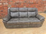 Luca Manual Recliner 3 Seater - Grey image