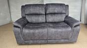 Washington Fabric 2 seater Recliner Sofa - Light Grey