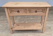 Corona Console Table 2 Drawer with Shelf [FLOOR MODEL - Sold as seen]