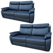 Decadence Leather Suite 2+2 - Black