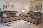 Gresham Fabric Recliner Suite 3+2 Sand image