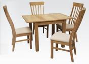 Kilmore 80cm Extending Dining Set with 4 Chairs - Oak image