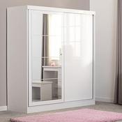 Nevada 2 Door Sliding Wardrobe 1.79m  - White Gloss Sliderobes image
