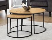 Bellini Round Nesting Coffee Table - Oak image