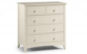 Cameo 3+2 Drawer Chest - Stone White