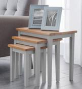 Cleo Nest of Tables - Grey &amp; Oak