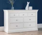 Clermont 4+3 Drawer Chest - White image