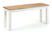 Coxmoor Bench - White &amp; Oak