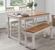 Coxmoor Rectangular Dining Table - White &amp; Oak image