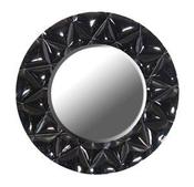 Round Black Modern Mirror image