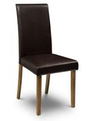 Hudson Leather Dining Chair - Brown image