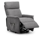 Helena Rise &amp; Recliner - Charcoal Fabric