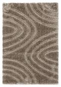Luxus Ripple Shaggy Rug 120 x 170 - Beige